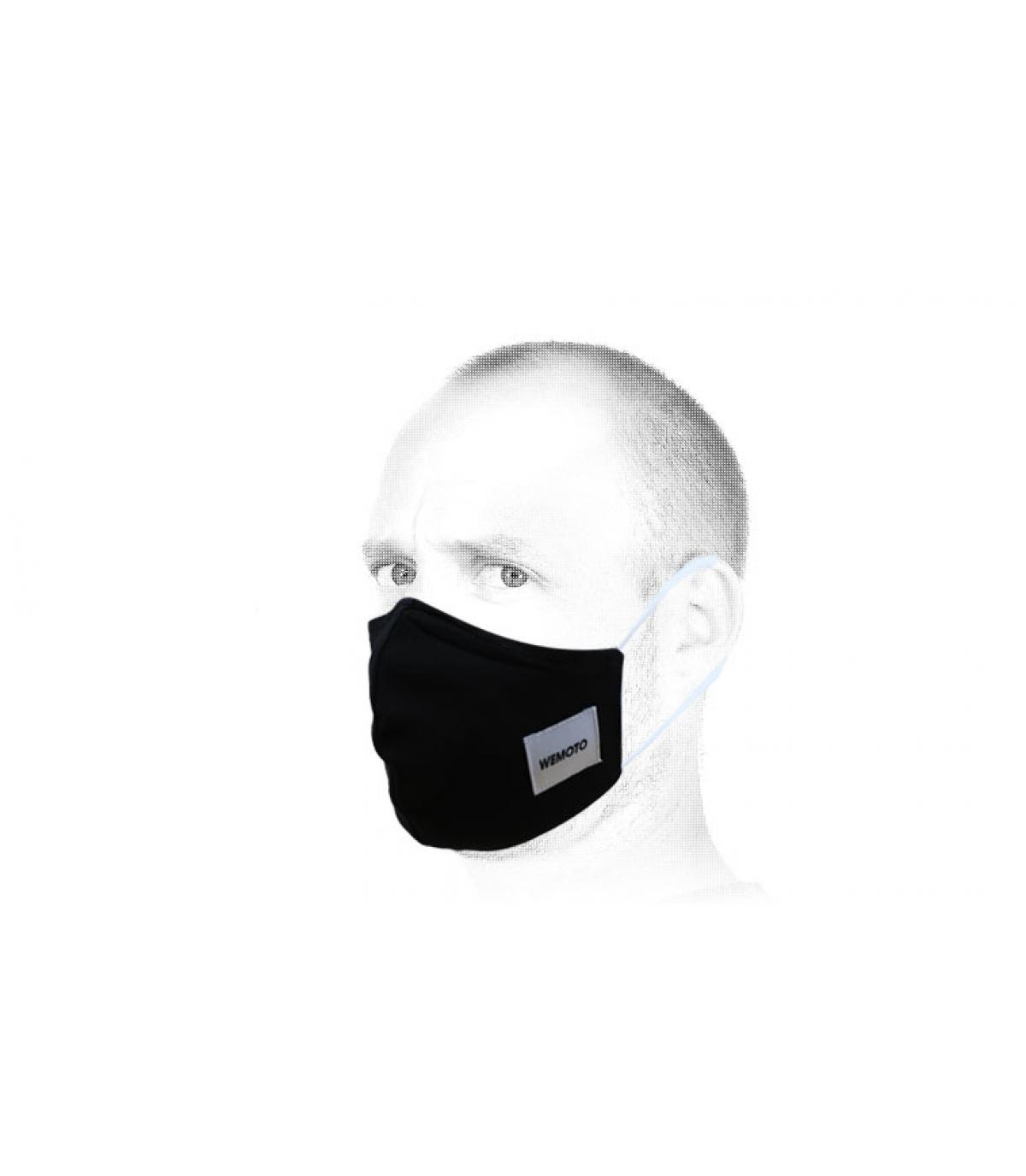 Masque noir Wemoto Face Mask black